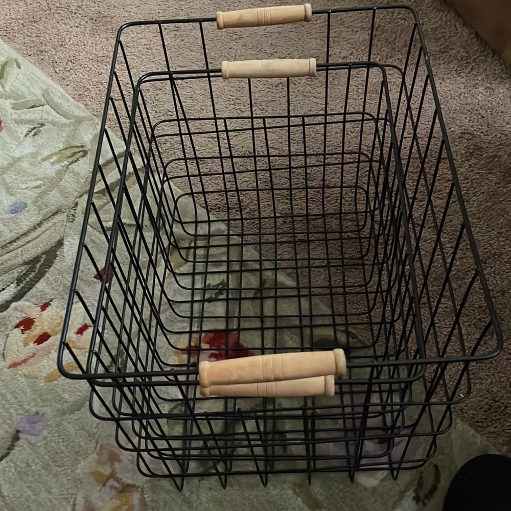 Wire black basket?